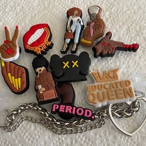 Croc charms chain with 10 charms